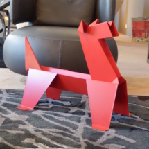 DOGGY Chien métallique Origami